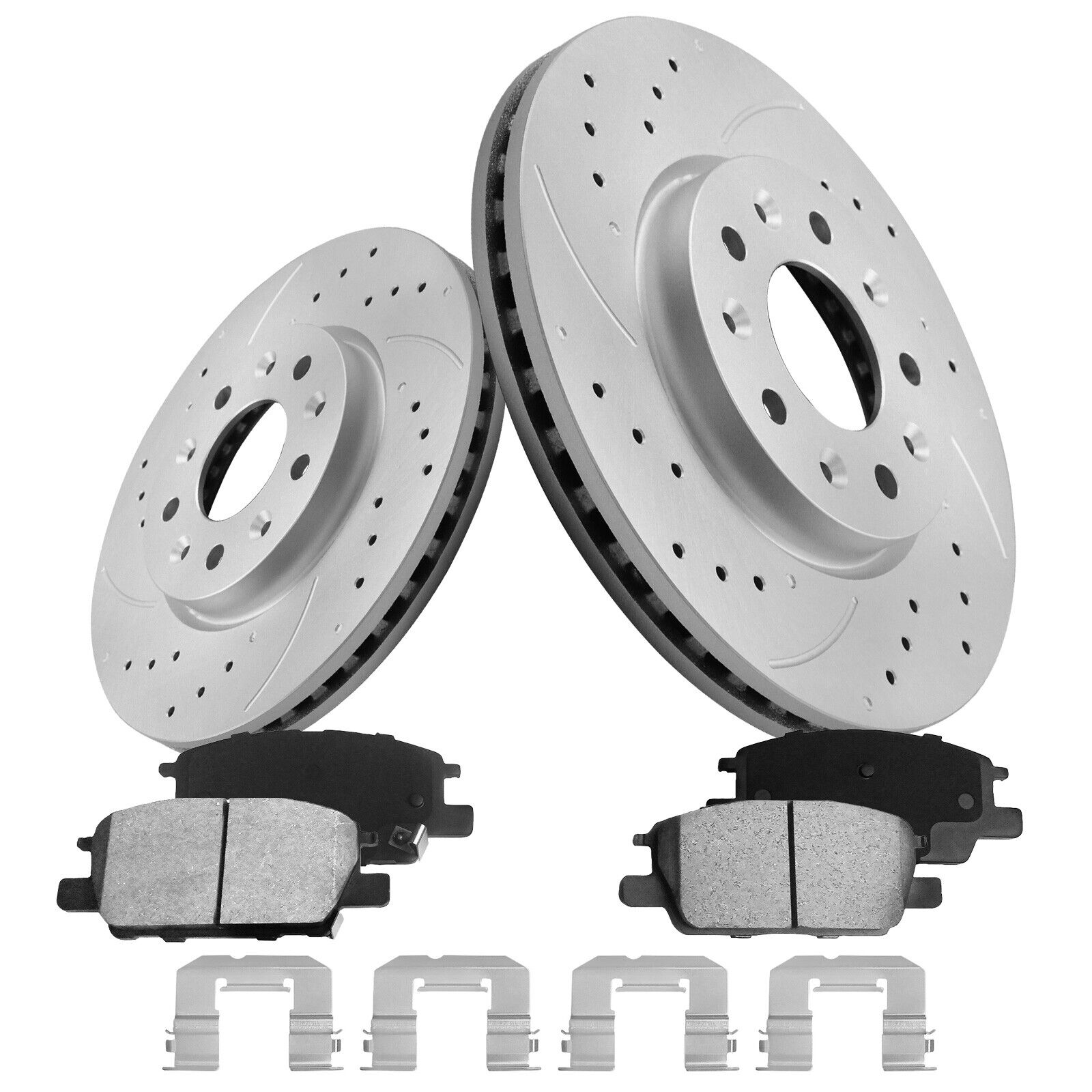 300mm Front Drilled Disc Rotors Brake Pads for Buick Regal Chevrolet GMC Terrain