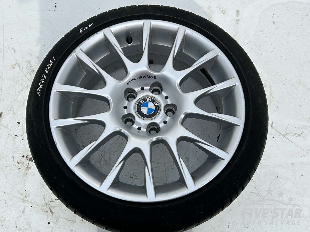 BMW 3 Series R18 Alloy Wheel With Tire 2008 Estate 4/5dr 6770494 (07-10) 320d