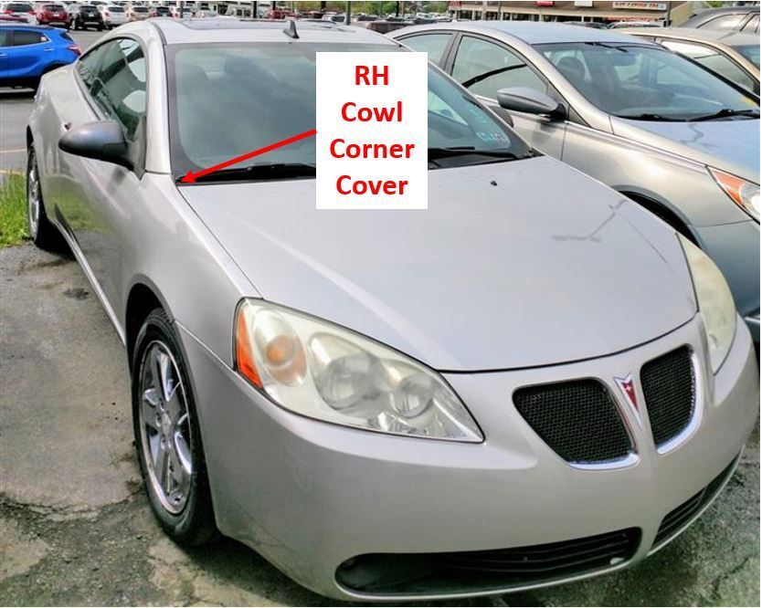 2005-2010 Pontiac G6 Cowl Corner Cover Windshield Rain Deflector - RH Part