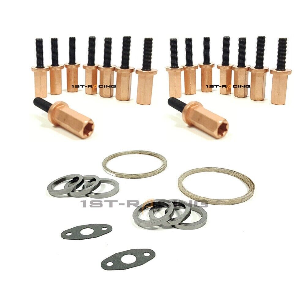 Exhaust Manifold Stud Copper Nut Gaskets for BMW N54 3.0L 135I 335I(XI) 535I(XI)