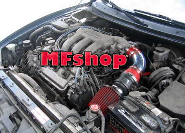 RED 1993-1997 Ford Probe GT Mazda MX6 626 2.5L V6 Air Intake Kit + Filter