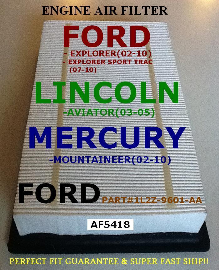 Ford Lincoln Mercury Air Filter Explorer02-10/Aviator03-05/Mountaineer... AF5418