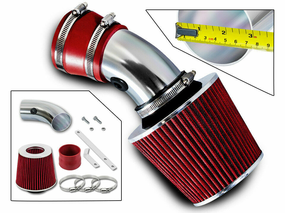 BCP RED 95-05 Monte Carlo/Bonneville 3.8L V6 Ram Air Intake System + Filter