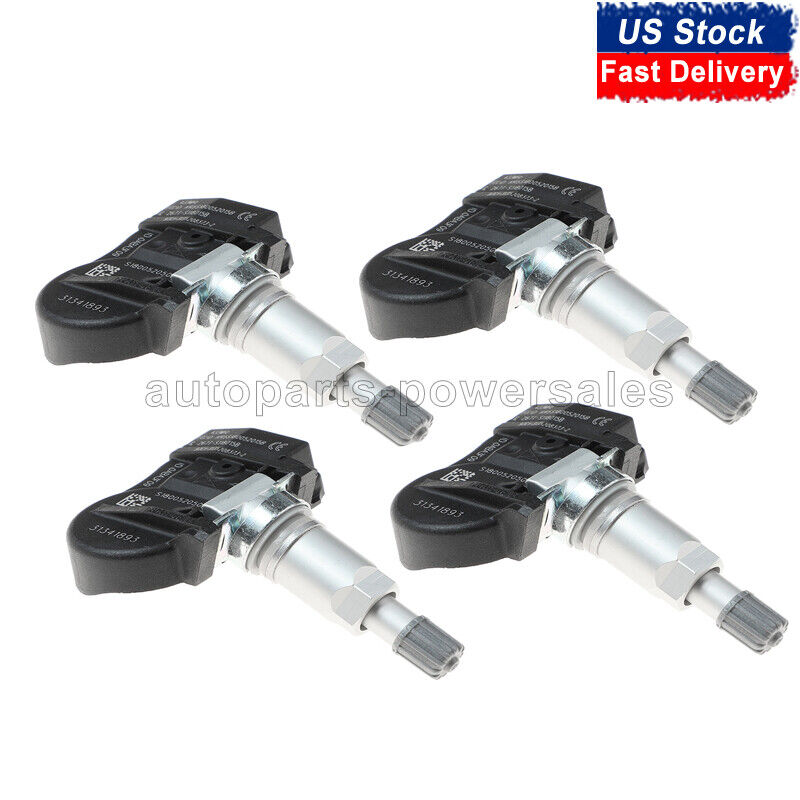 Set of 4 Tire Pressure Sensor TPMS 8G92-1A159-AE For Volvo C30 C70 S40 S80 XC60