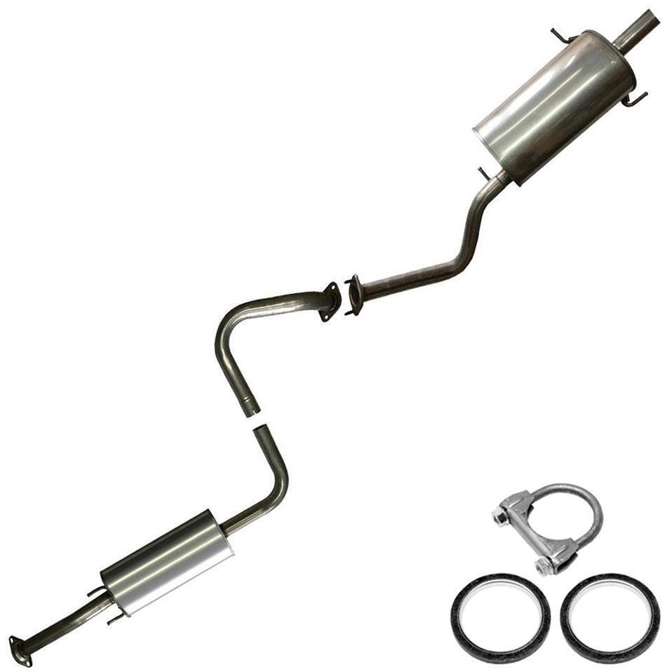 Stainless Steel Resonator Muffler Exhaust System Kit fits: 2007-2012 Sentra 2.0L