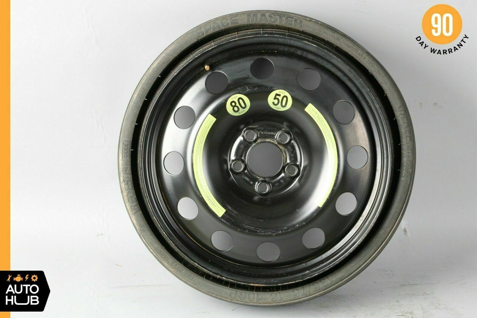 06-13 Mercedes W251 R350 R500 Emergency Spare Tire Wheel Donut Rim 18\