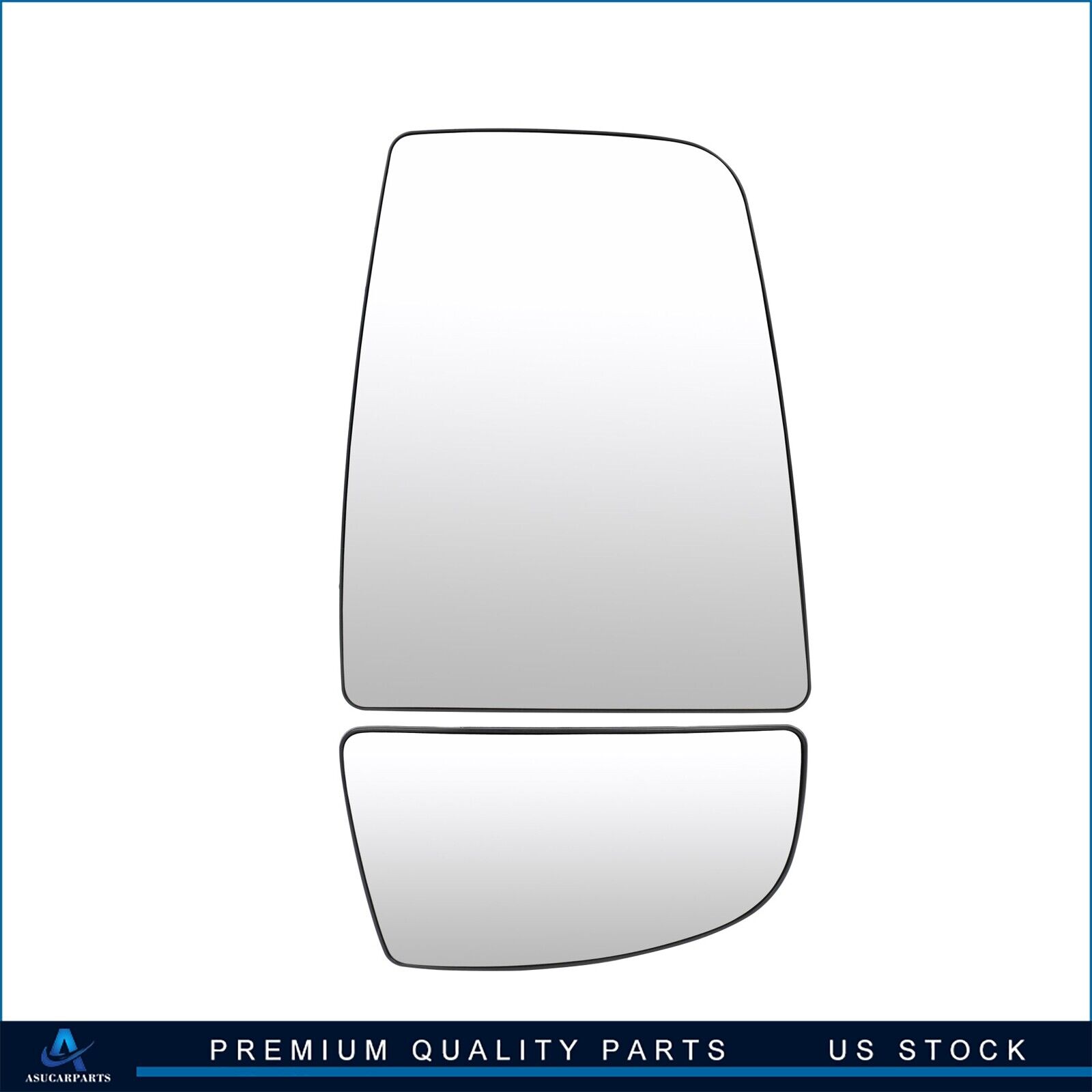 For 2016-On Ford Transit 150 250 350 Right Side Mirror Glass Heated Upper+Lower