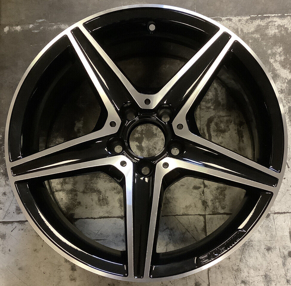 Mercedes C450 C43 2013 - 2019 85447 OEM wheel rim 18 x 8.5 REAR CNC BLACK NEW
