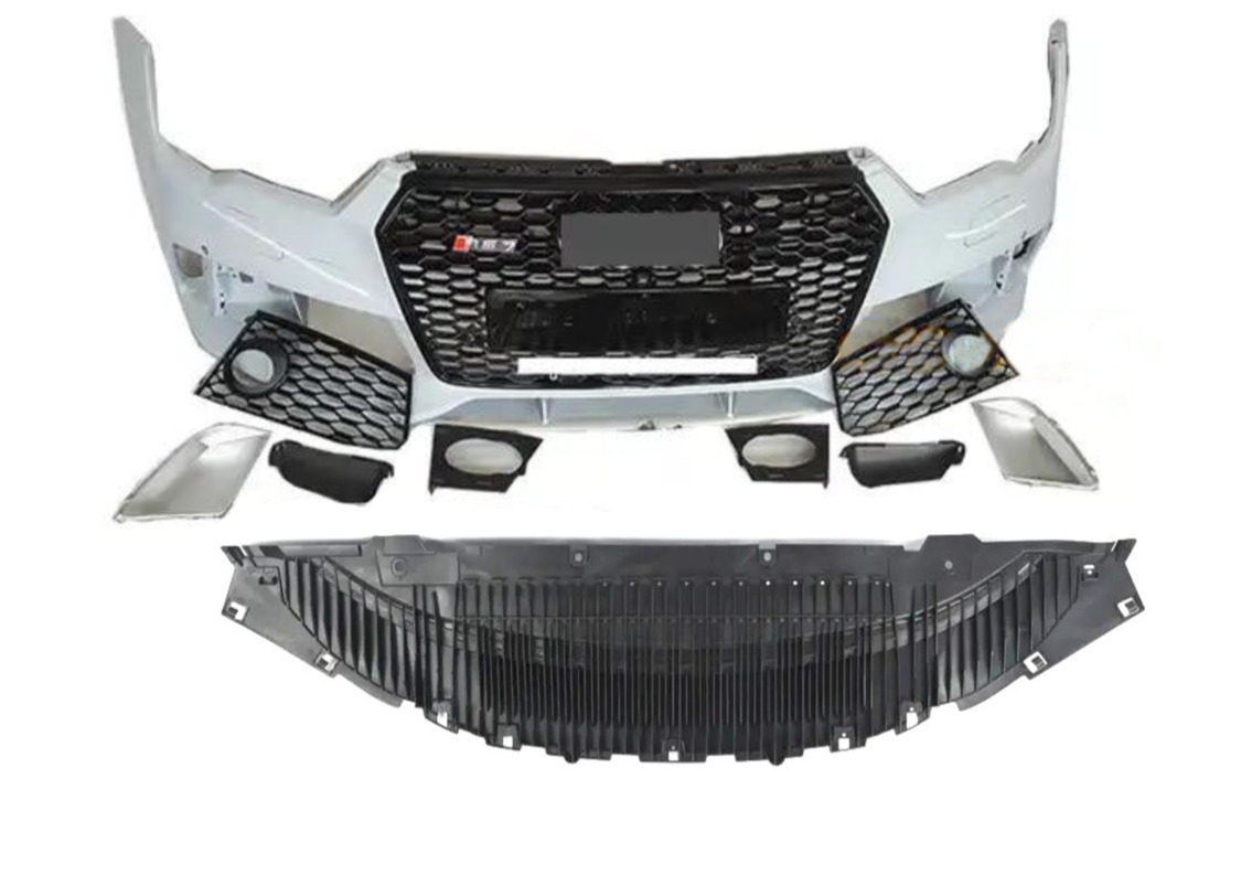 2016-18 A7 S7 front bumper cover grille conversion kit set to RS7