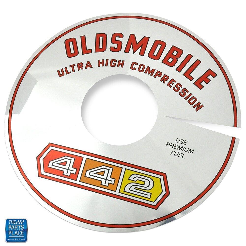 1965-1967 Oldsmobile 442 Air Filter Aluminum Plate EA