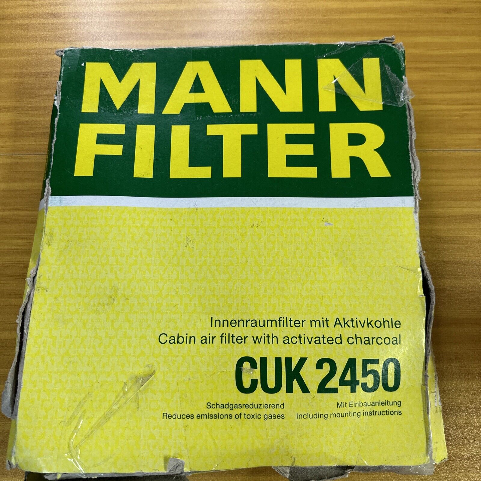 CUK2450 Mann-Filter Cabin Air Filter for Audi Q5 A4 Quattro allroad Macan A5 S5