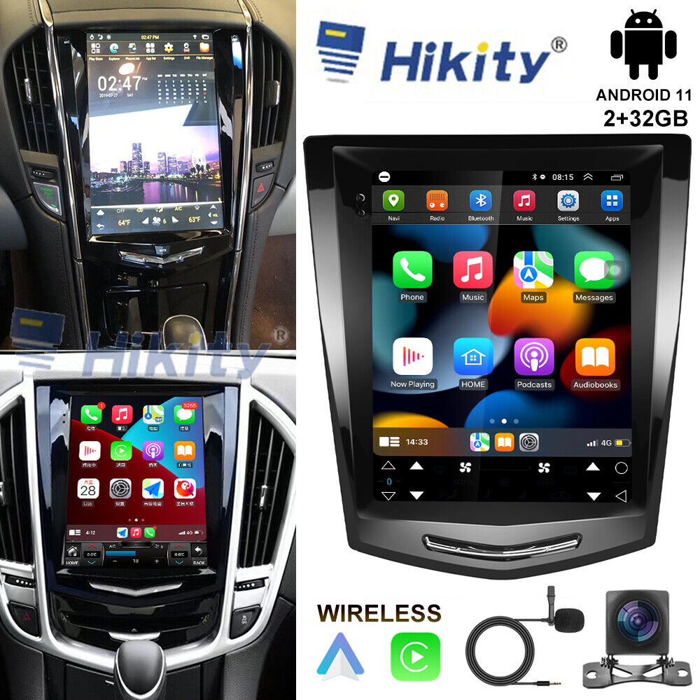 For Cadillac ATS XTS SRX CTS Android 11 Apple Carplay Radio Stereo GPS Bluetooth