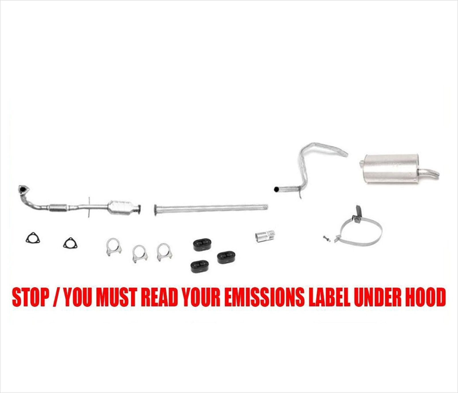 96-99 SL1 Series SOHC Pipe Converter Exhaust System Fed Emiss READ YOUR LABEL
