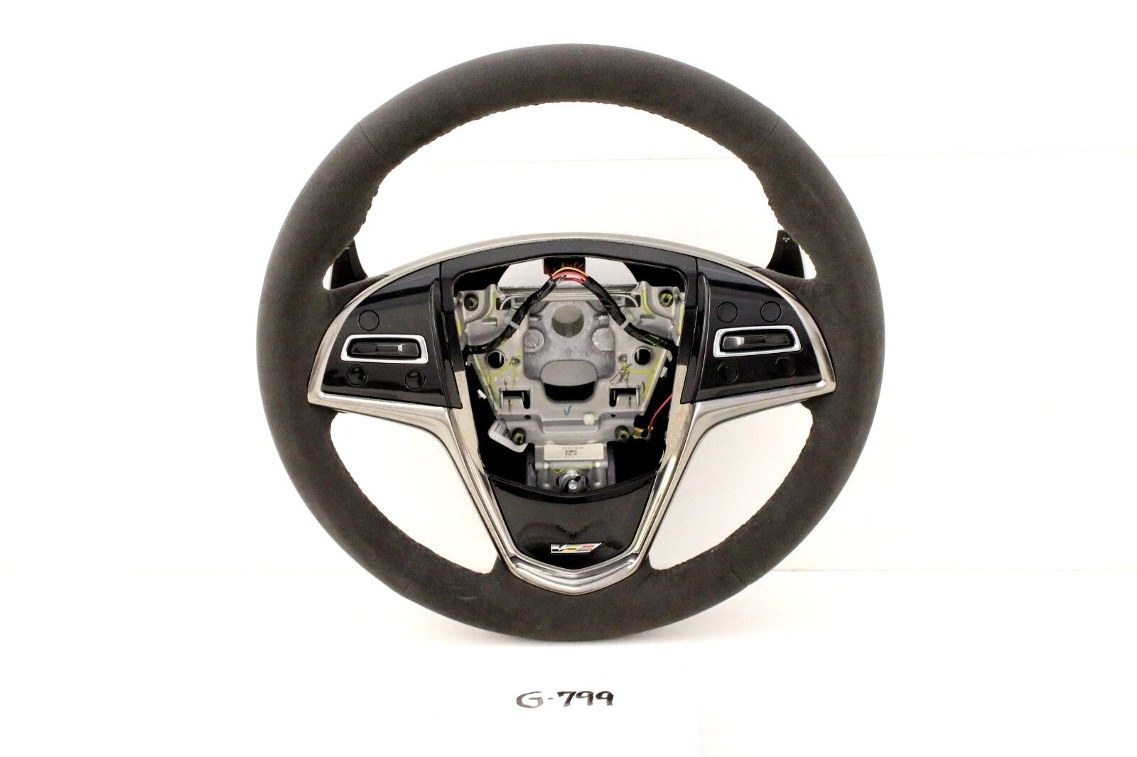 New OEM Cadillac ATS 2013-2019 Black Suede Steering Wheel ATS-V 23417525 