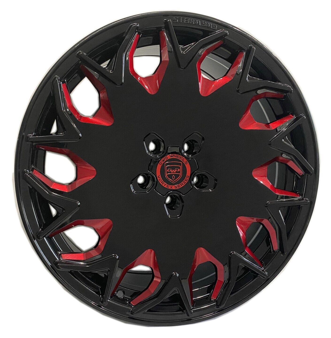 GV06 20 inch Black Red Mill Rim fits DODGE CHALLENGER SRT8 2008 - 2014