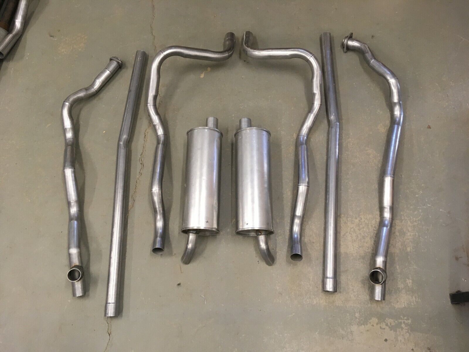 1964-1965 Ford Thunderbird Stock Dual Exhaust System W/ Resonators Eliminated 