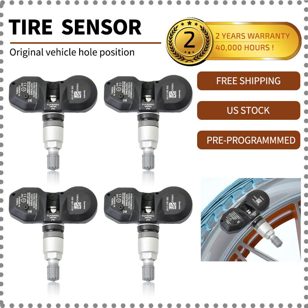 For Audi A4 S4 Q7 R8 RS4 RS7 2002-2018 4PCS Tire Pressure Sensor TPMS 7PP907275F