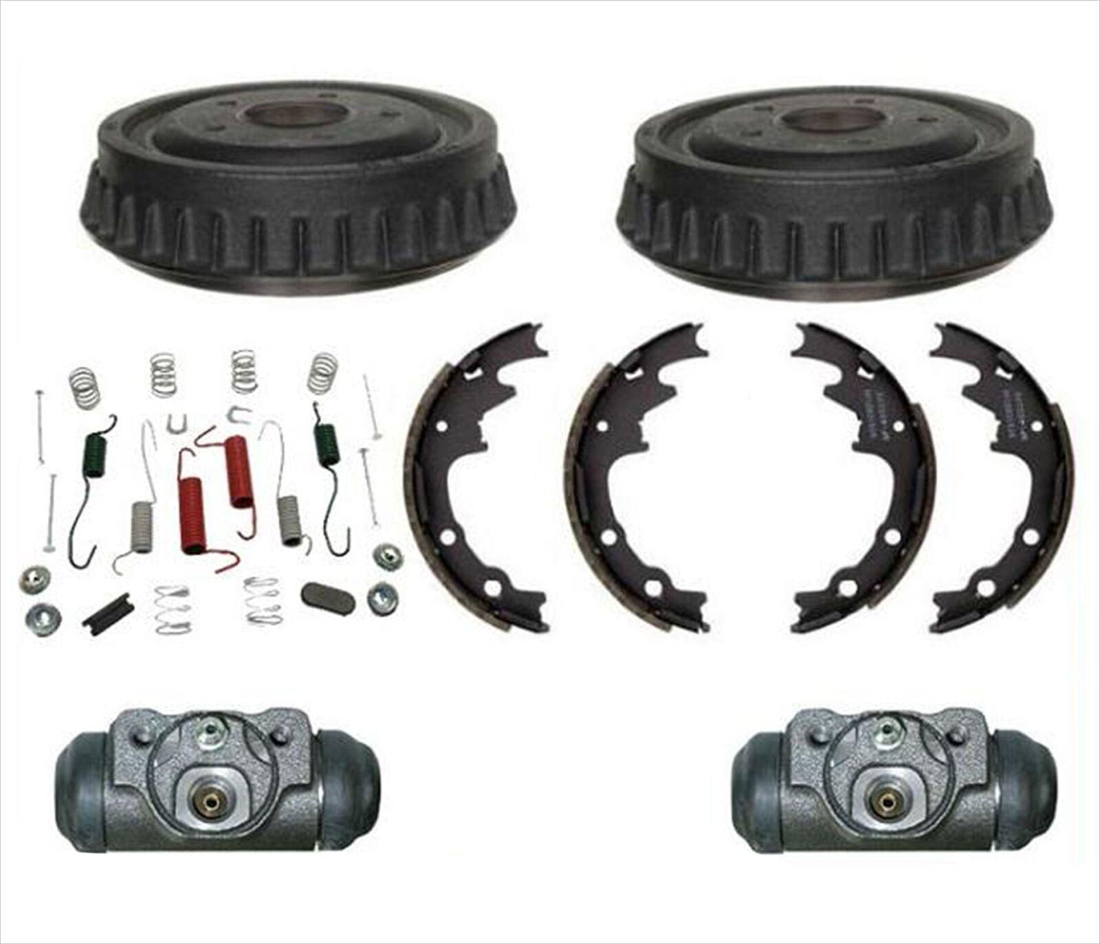 Rear Brake Drums Shoes Wheel Cylinders Kit For Ford Ranger Bronco II w/ 9\