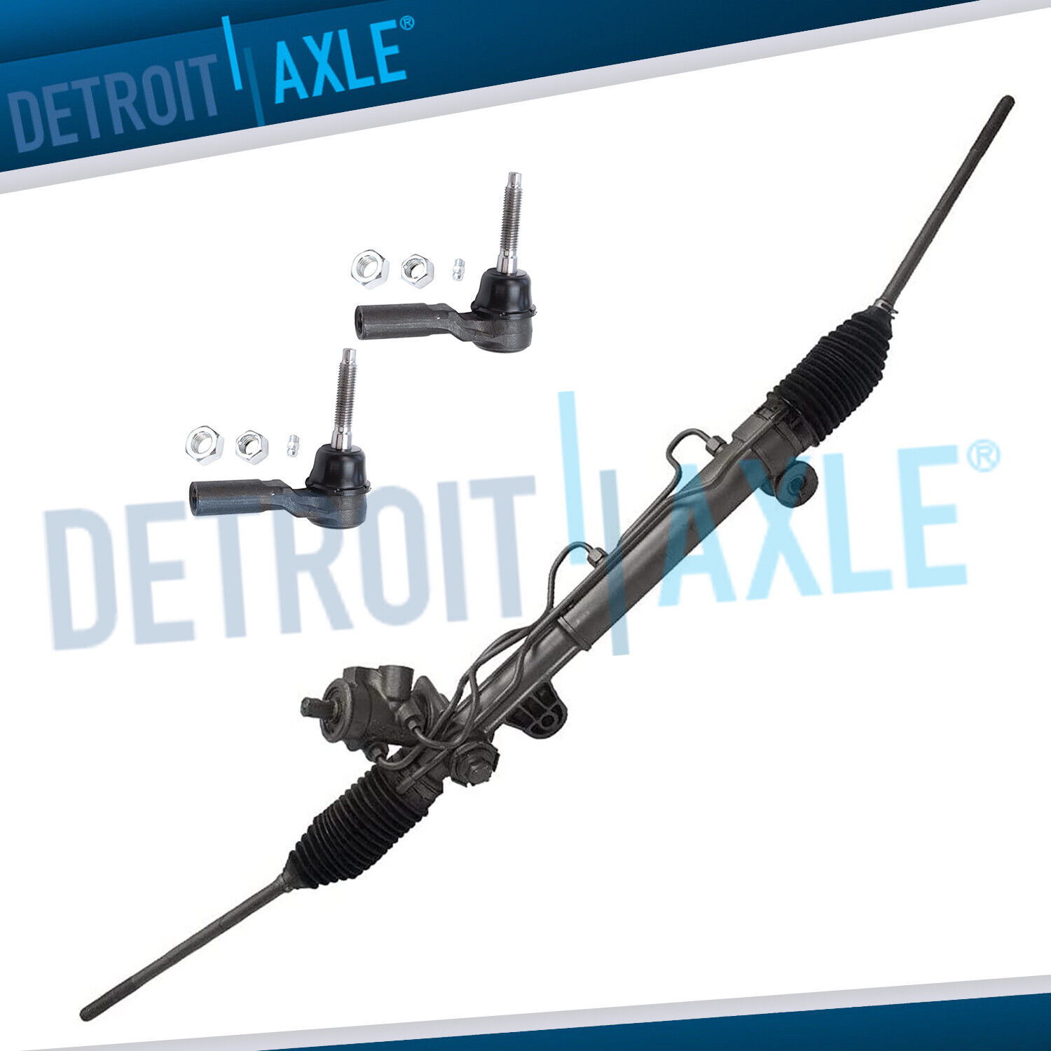Complete Power Steering Rack and Pinion Tie Rod for Chevrolet Lumina Monte Carlo