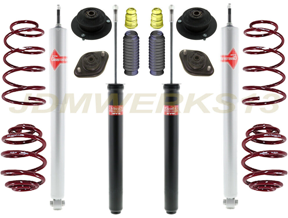 KYB 4 SHOCKS VOGTLAND LOWERING SPRINGS MOUNTS BOOTS BMW E30 325i 325is M3 87 -92