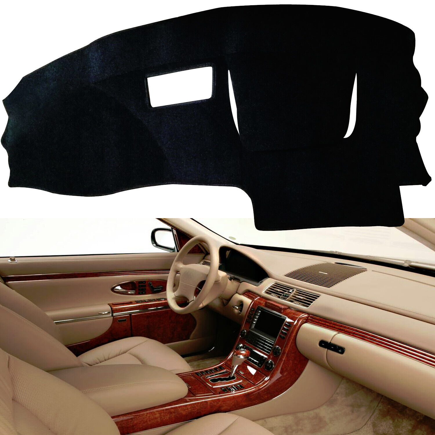For Chevy Cavalier 1995-2005 Mat Dash Cover Dashmat Dashboard Carpet Black