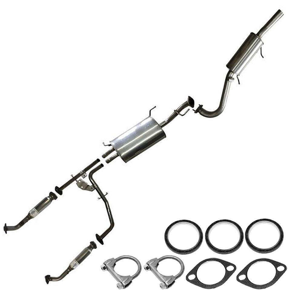 Stainless Steel Exhaust System Kit fits: 2002-2003 QX4 2002-2004 Pathfinder