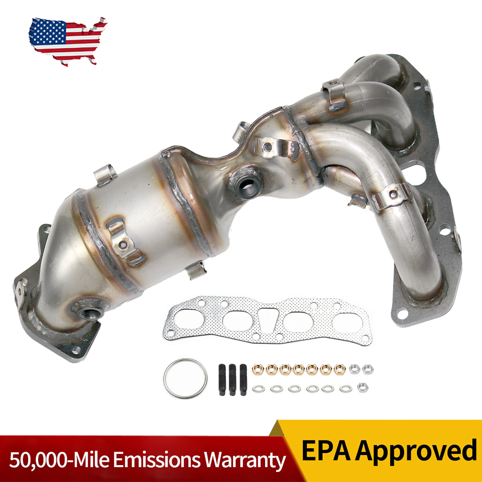 Exhaust Manifold Catalytic Converters for 2014 2015 Nissan Rogue Select 2.5L EPA