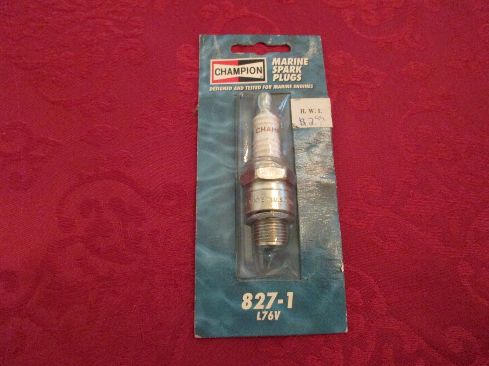 Champion L76V 827-1 Marine Spark Plug - New in unopened packet