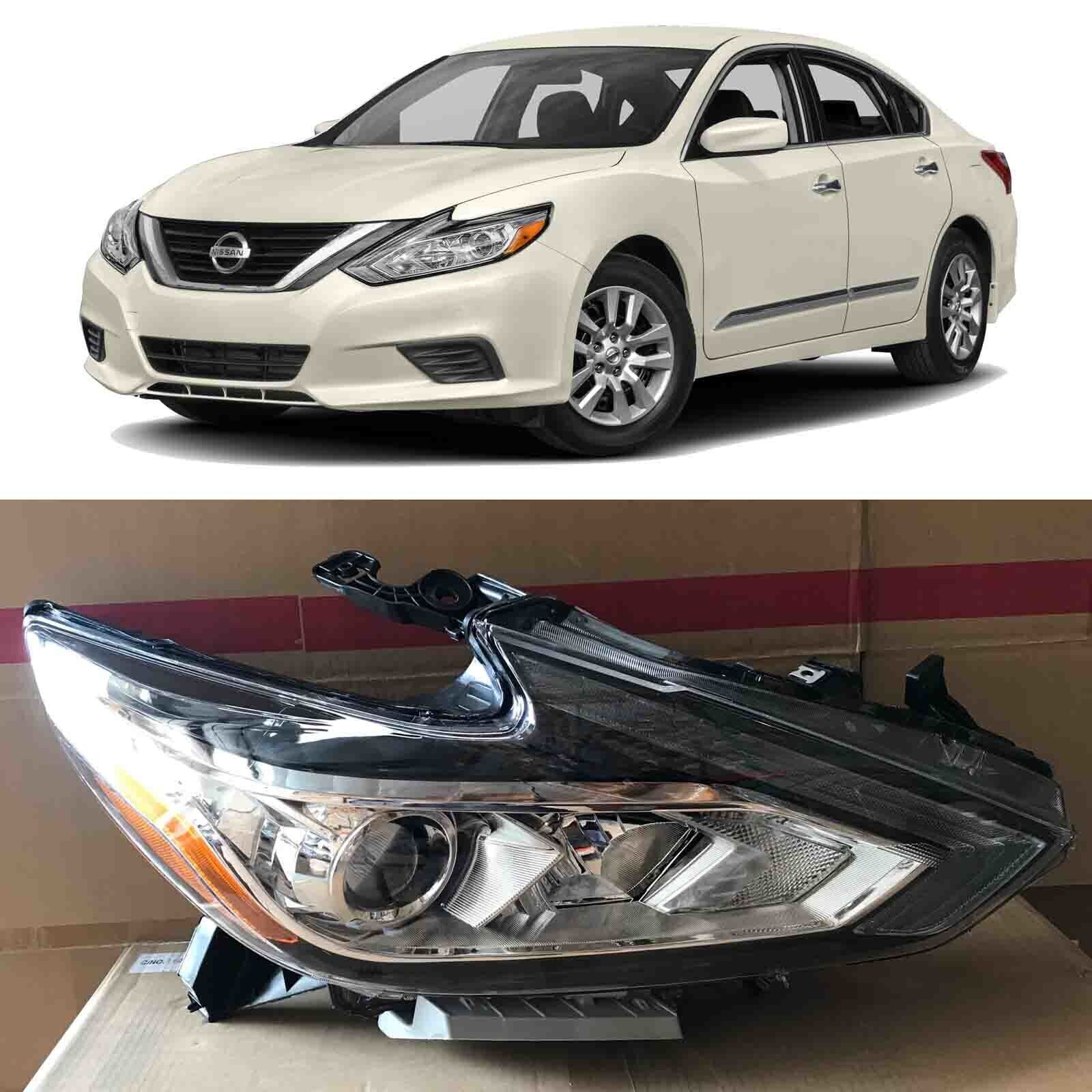 Headlight Replacement for 2016 2017 2018 Nissan Altima w/o LED Chrome Passenger