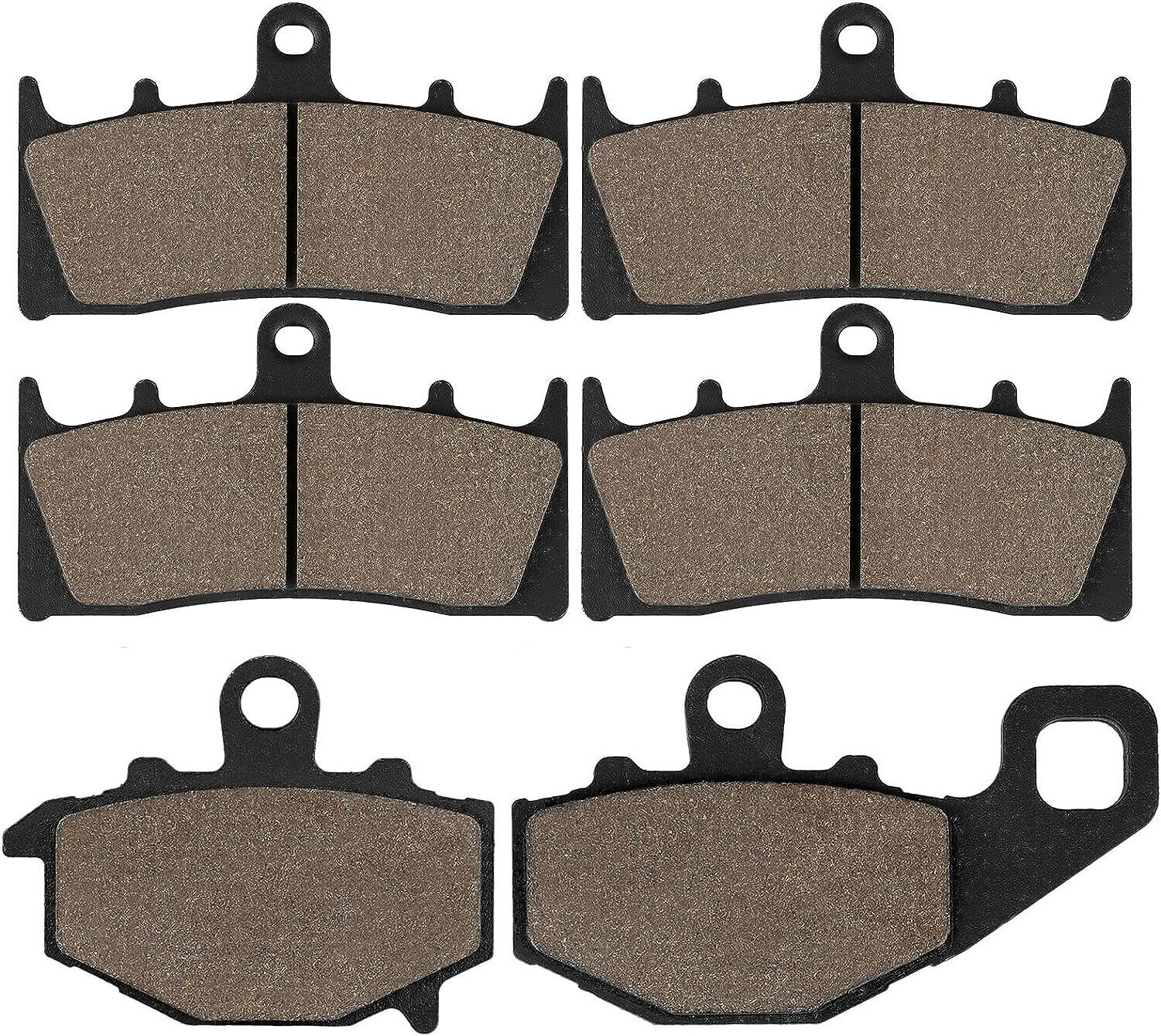 Front and Rear Brake Pads for Kawasaki ZX6R ZX-6R ZX600 1998-2001, ZZR600 ZX 600