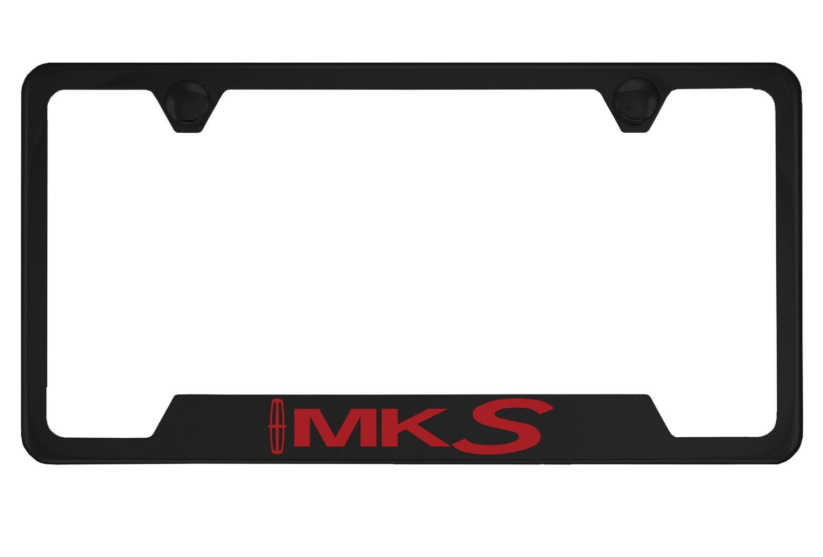 Black License Plate Frame for Lincoln MKS