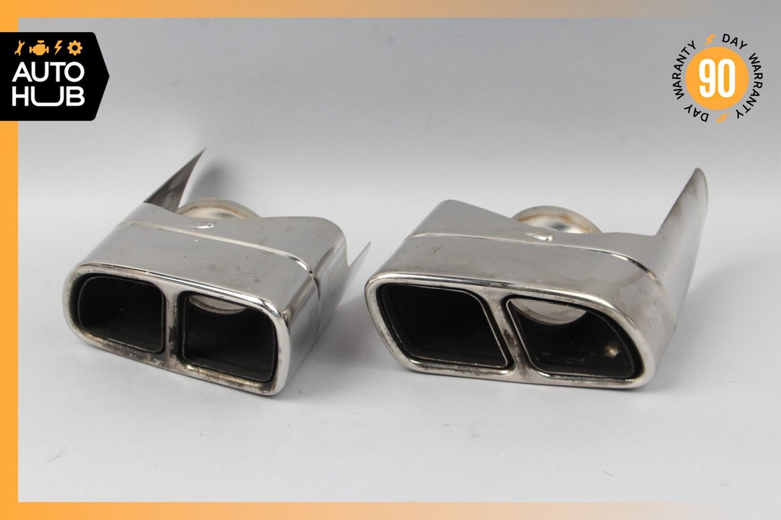 Mercedes W221 S600 CLA45 AMG Exhaust Muffler Tips Left and Right Set of 2 OEM