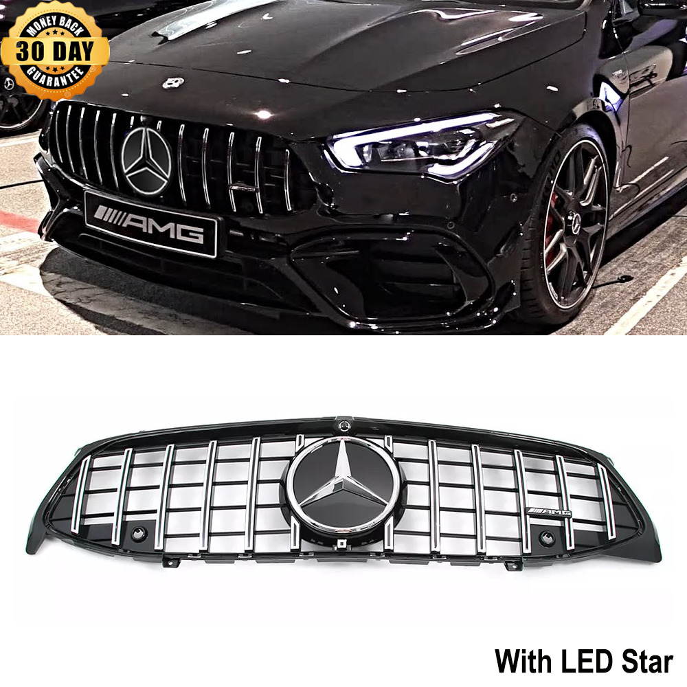 LED Grille Grill Satr  For Mercedes 2020-2024 CLA45amg CLA250 CLA180 CLA200 NEW