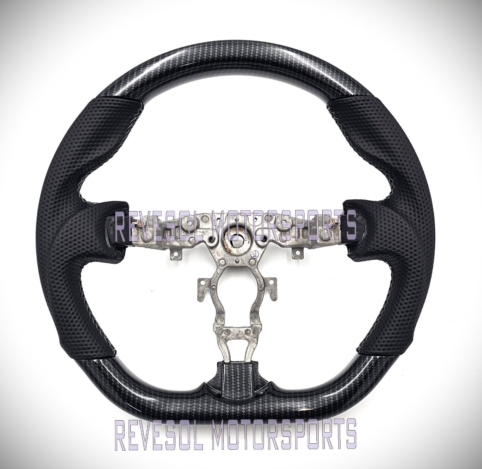 REVESOL Hydro-Dip Carbon Fiber Steering Wheel for INFINITI FX35 FX37 FX50 QX70