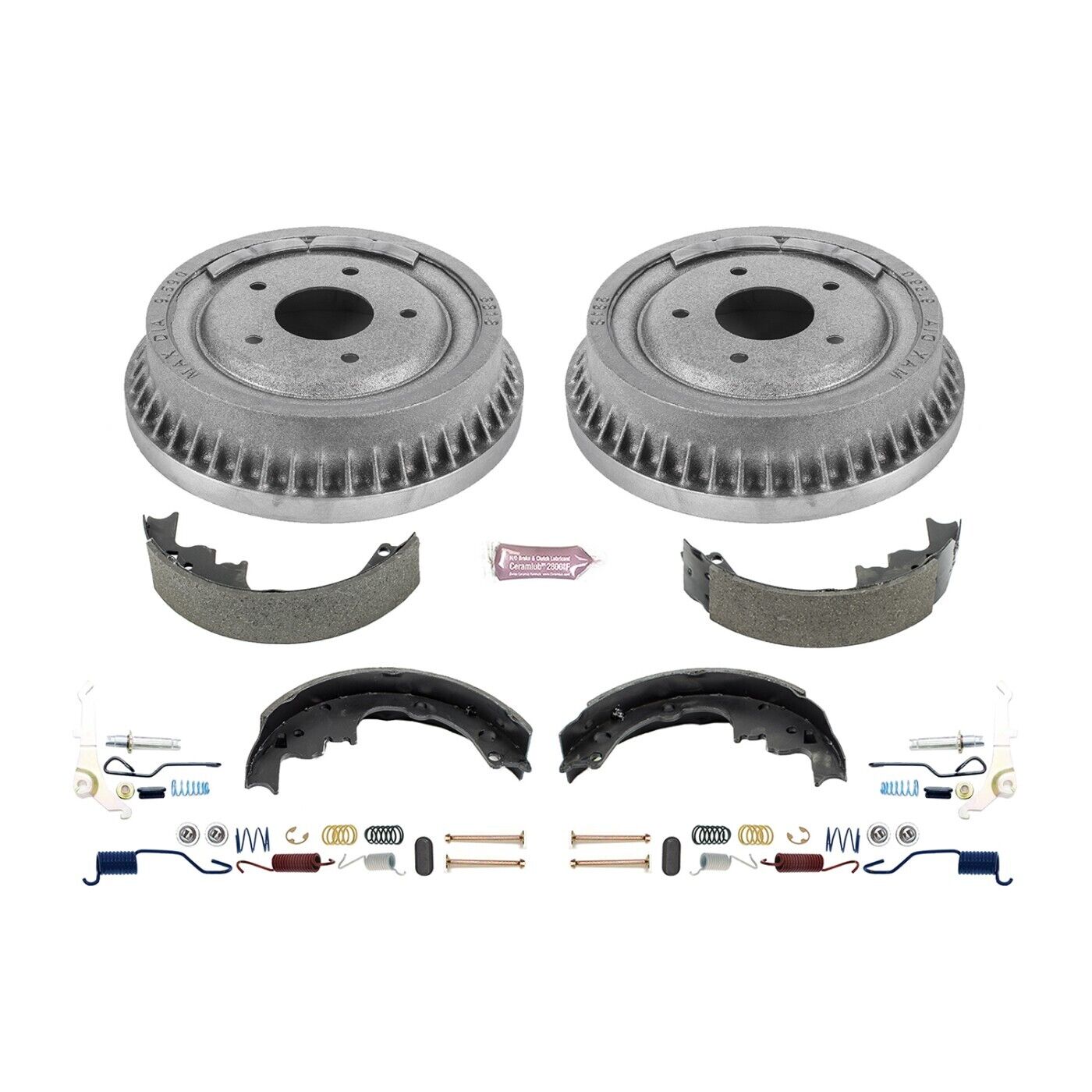 Powerstop KOE15291DK Brake Drum and Shoe Kits 2-Wheel Set Rear for Chevy Olds