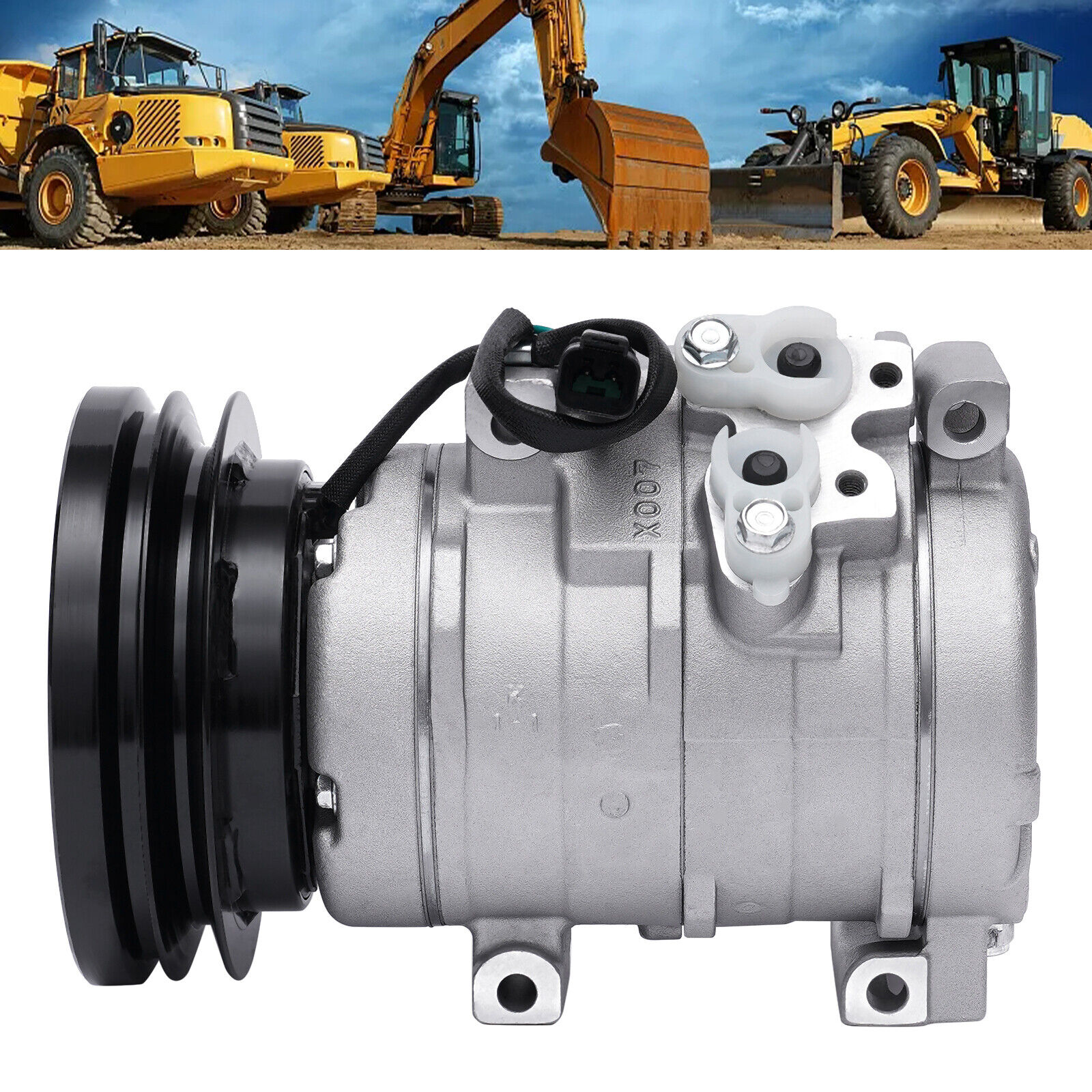For Excavator Caterpillar 320C/320D A/C AC Compressor 176-1895 201-3837 231-6984