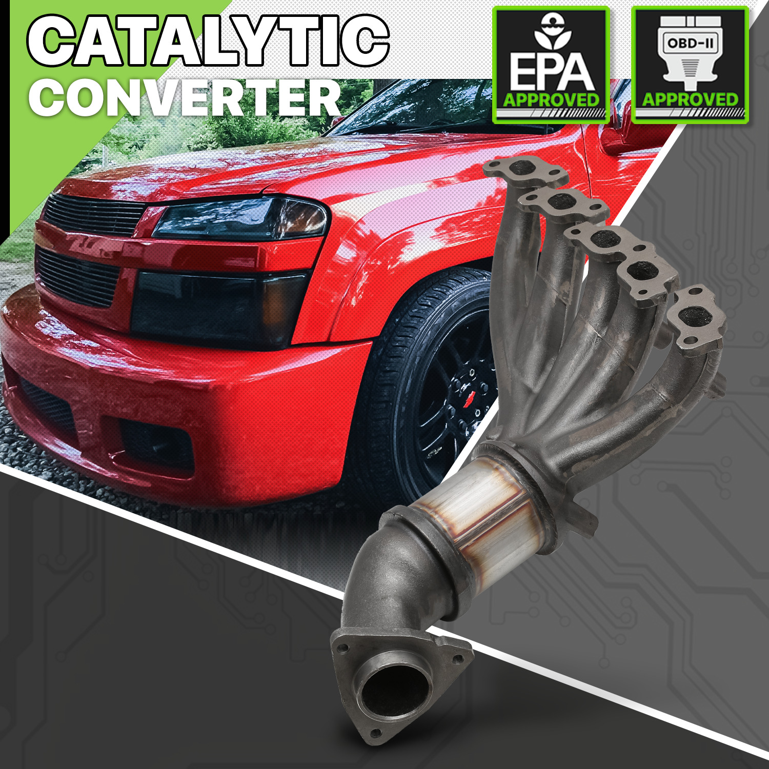 Catalytic Converter Exhaust Header Manifold fit 2004-2006 Canyon/Colorado 3.5