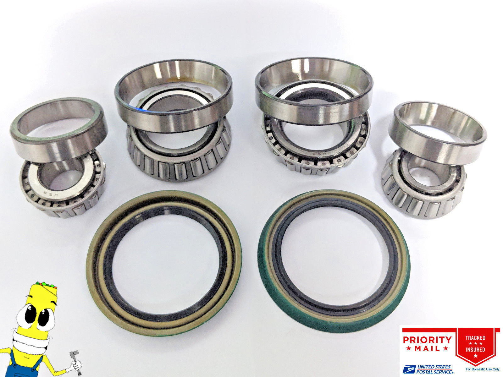 USA Made Front Wheel Bearings & Seals For PLYMOUTH GRAN FURY 1980-1989 All