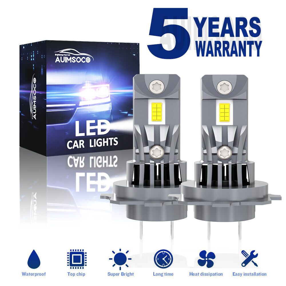For Hyundai Azera Limited Sedan 3.3L 2006-2017 H7 LED Headlight High Beam Bulbs