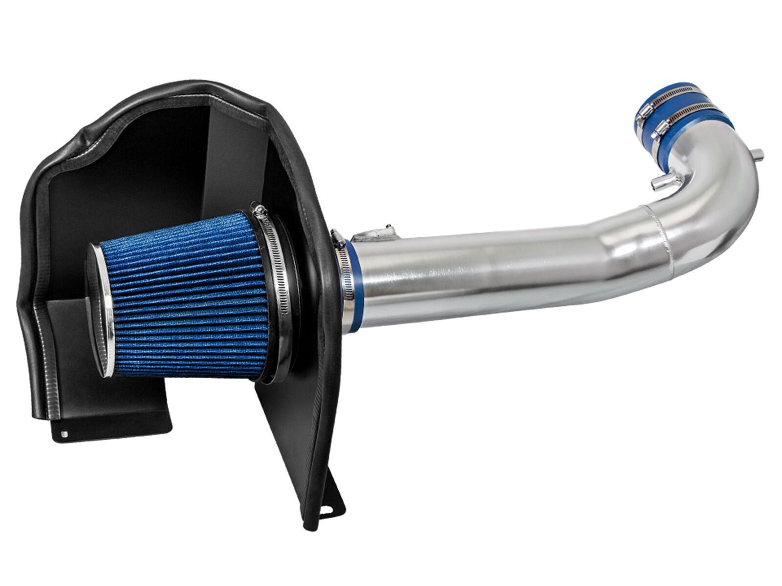 BCP BLUE 2015-2020 Escalade ESV 6.2L V8 Heat Shield Cold Air Intake + Filter