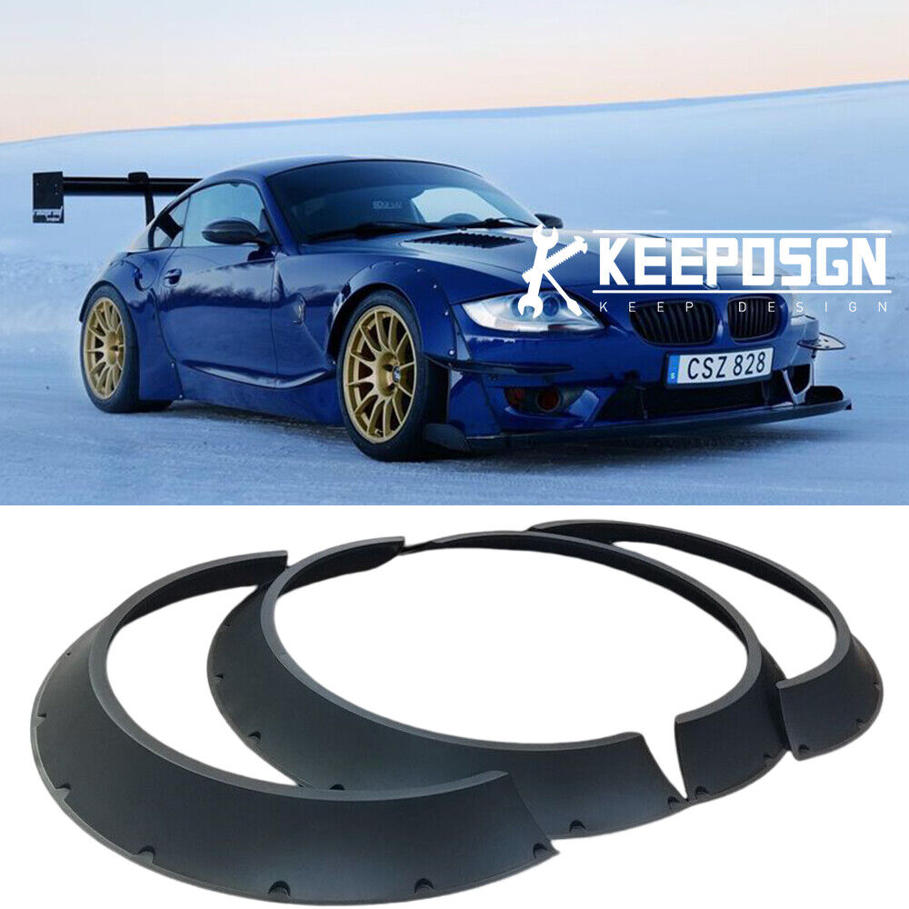 For Z4M Coupe Roadster 4PCS Fender Flares Wide Body Kit Wheel Arches Matte Black