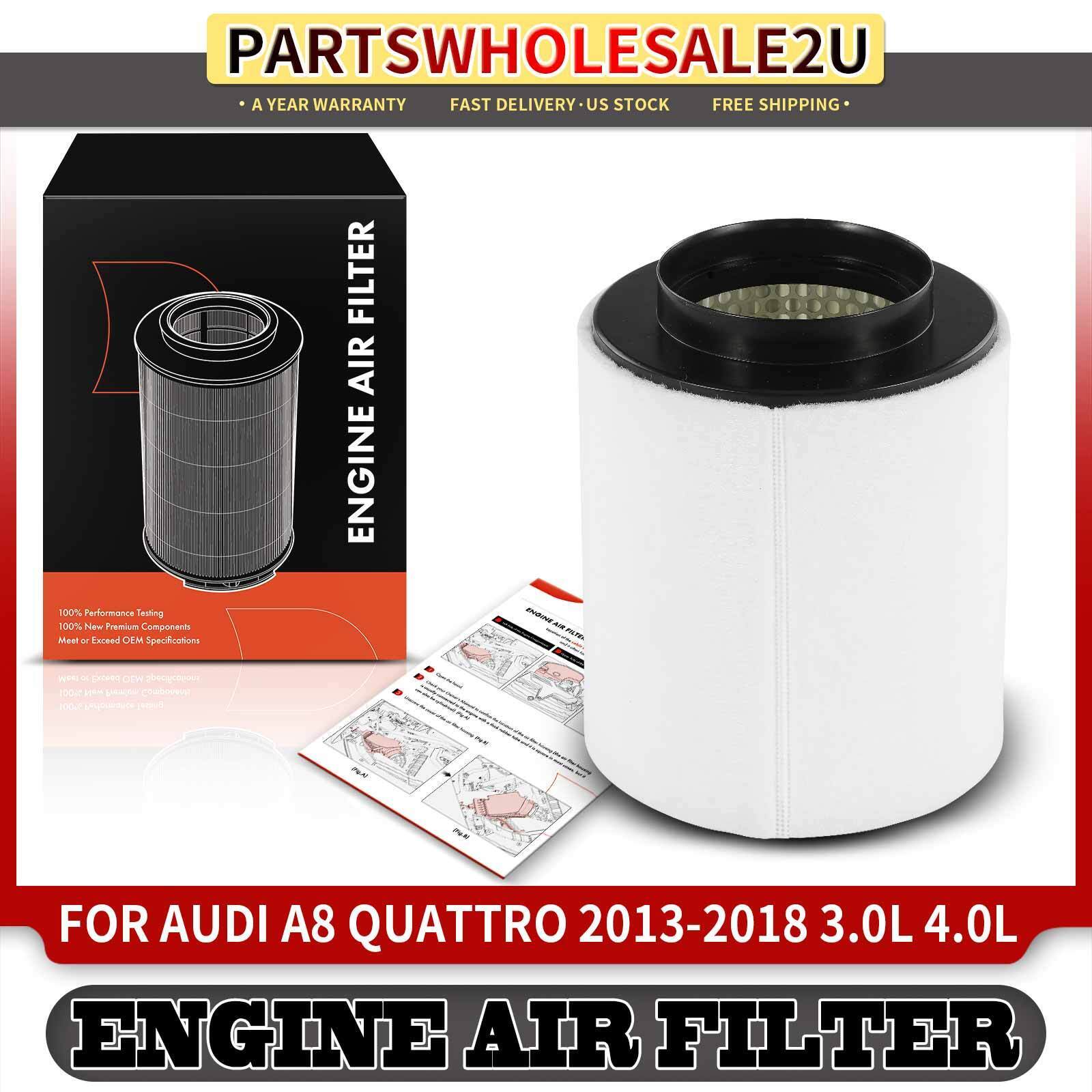 Front Engine Air Filter for Audi A8 Quattro 2013-2018 V6 3.0L V8 4.0L 4H0129620D