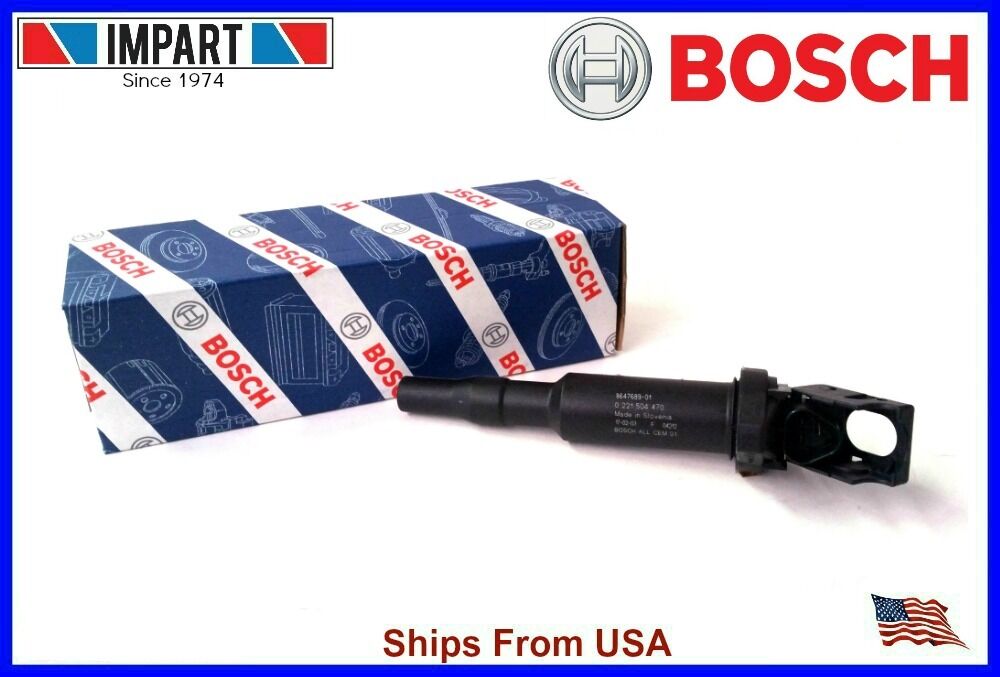BMW OEM Bosch Ignition Coil With Connector Boot  12138616153  00124