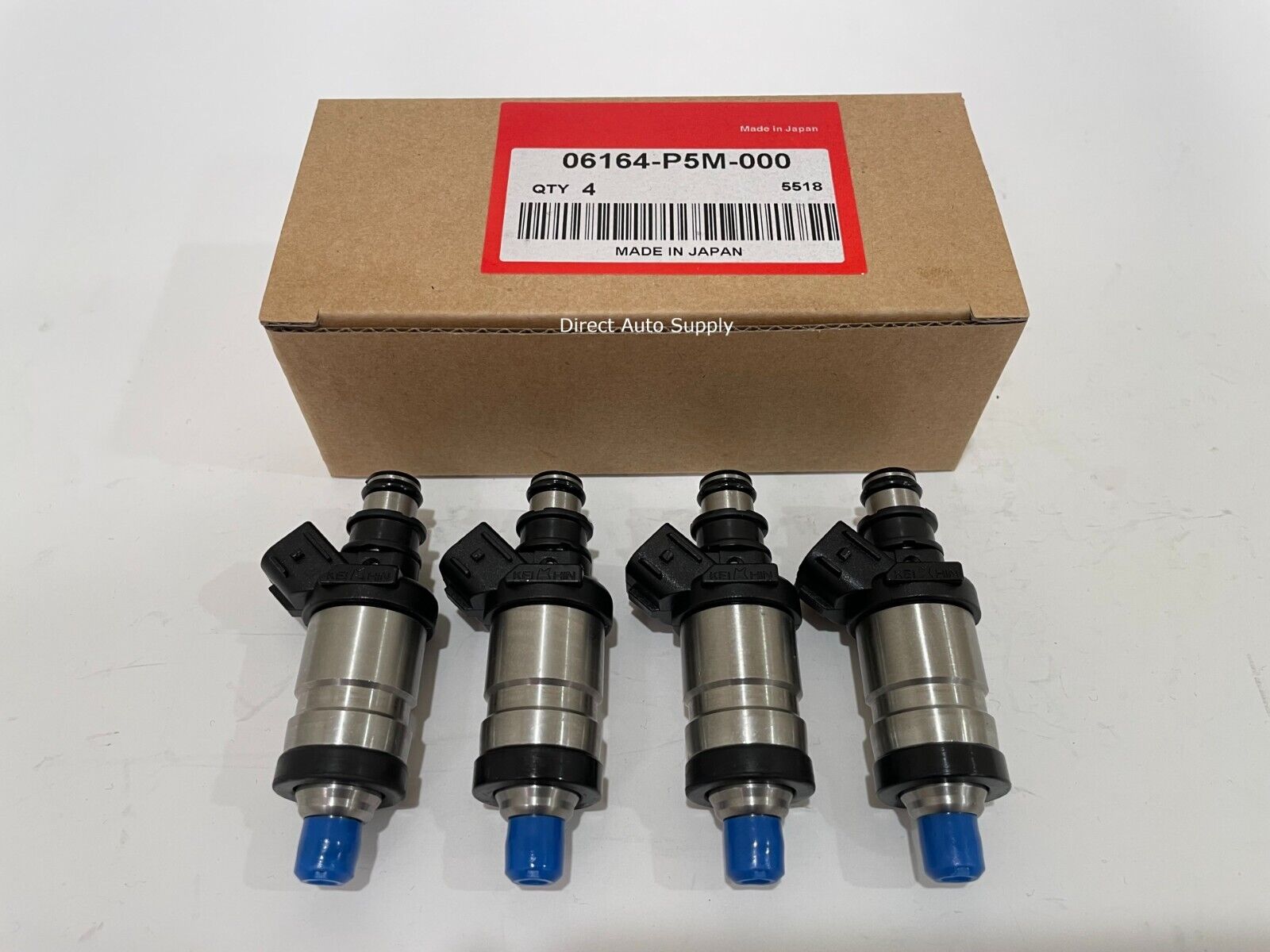 4 NEW OEM FUEL INJECTORS 06164-P5M-000 FOR 97-01 PRELUDE 2.2L