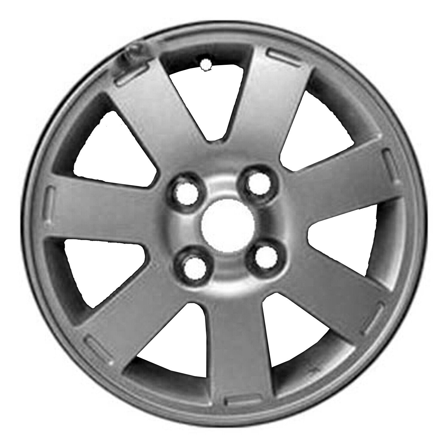 14x4.5 Painted Sparkle Silver Wheel fits 2014-2014 Mitsubishi Mirage Hatchback
