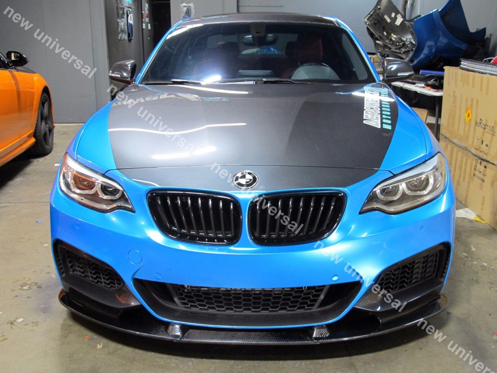 Carbon Fiber Front Lip Spoiler Splitters For 2014-2016 BMW M235i F22 Type B