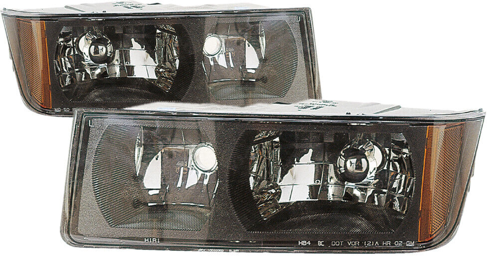 For 2002-2006 Chevrolet Avalanche Headlight Halogen Set Pair