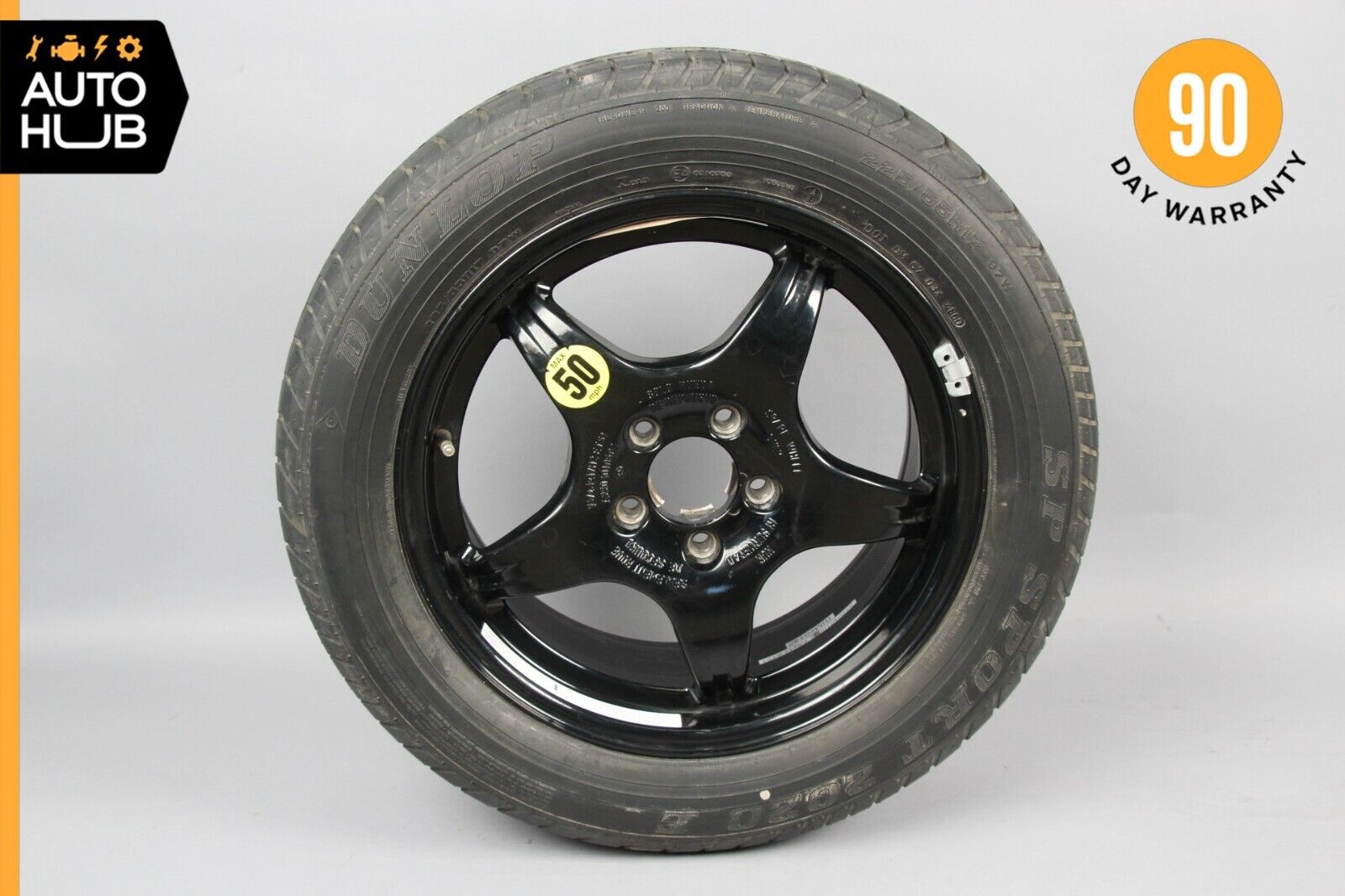 00-06 Mercedes W220 S600 Emergency Spare Tire Wheel Donut Rim 225 / 55 R17 OEM