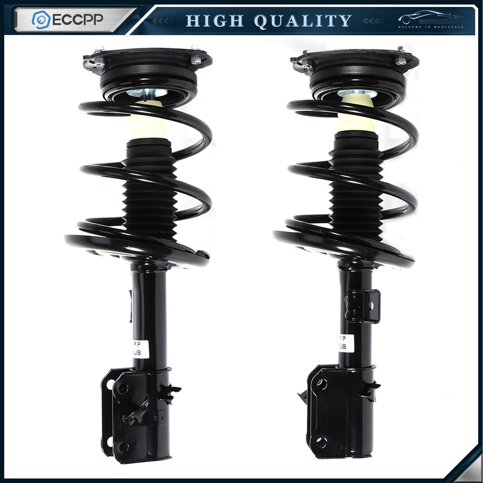 For 2009-14 Nissan Maxima Front 2x Loaded Complete Struts & Coil Spring Assembly