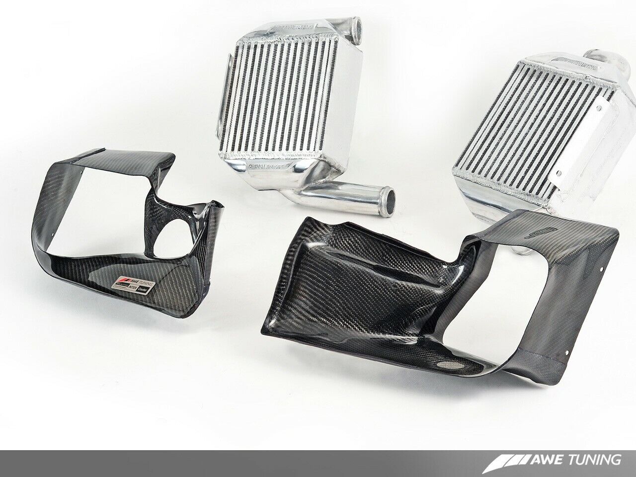 AWE Performance Intercooler Kit With Carbon Fiber Shrouds for Audi A6 / S4 2.7T
